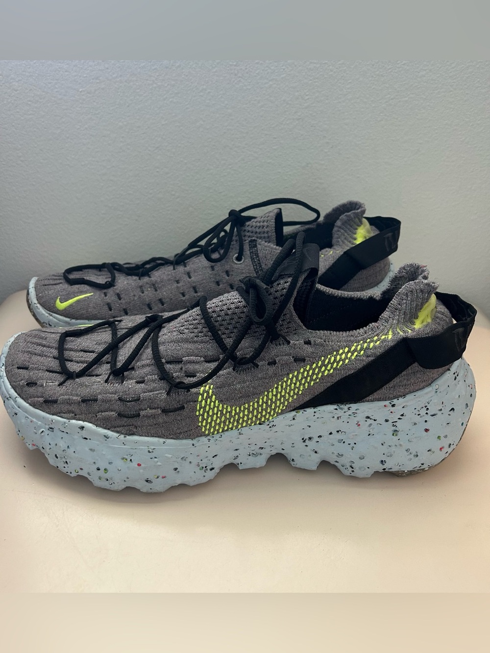 Nike Space Hippie 04 Grey Volt Sneakers men's 11.5